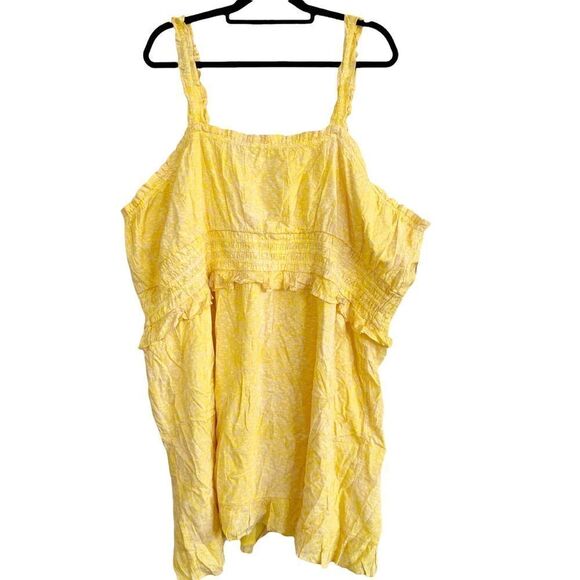 Nordstrom BP Yellow Camo Mini Dress 4X NWT - Picture 2 of 7